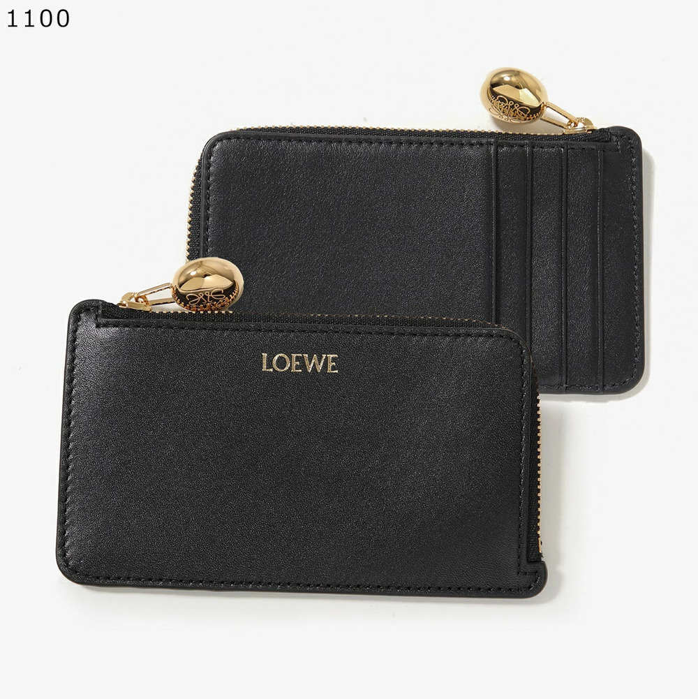 Loewe Pebble coin case Wallet Anagram Fragment Leather Card